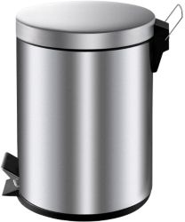 Poubelle à pédale Métal Vepa Bins 5 l 24,5 x 20 x 28 cm Chrome