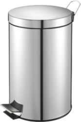 Poubelle à pédale Métal Vepa Bins 12 l 24,8 x 40 cm Chrome