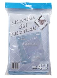Chiffons Vileda 022621 Microfibre Blanc 4 Unités