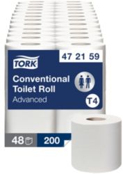 Papier toilette Tork T4 Advanced 2 épaisseurs 48 Rouleaux de 200 Feuilles