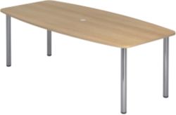Table de conférence Hammerbacher KT22C Imitation chêne 2&nbsp;200 x 1&nbsp;050 x 740 mm