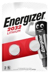 Piles bouton Energizer CR2032 3V Lithium 2 Unités