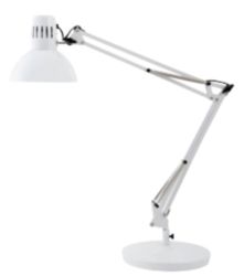 Lampe de bureau Alba Architect Blanc 20 W Fluorescent, À économie d'énergie 259,1 x 257,1 x 890 mm
