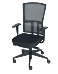 Siège de bureau Schaffenburg 300NEN Maille, tissu Noir