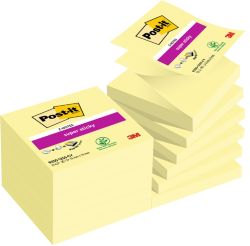 Notes adhésives Post it 76 x 76 mm Jaune 12 Unités de 90 Feuilles