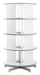 Colonne rotative Moll Depotfile® 4 Niveaux 96 classeurs Blanc 1&nbsp;570 mm