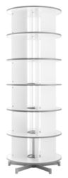 Colonne rotative Moll Depotfile® 6 Niveaux 144 classeurs Blanc 2&nbsp;270 mm