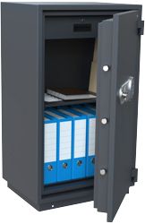 Coffre fort Salvus Torino 4 Serrure à clé Gris clair 445 x 400 x 1&nbsp;000 mm