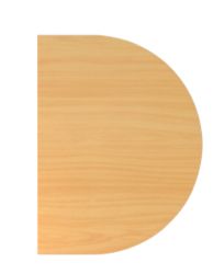 Extension de bureau Hammerbacher VBA60 Imitation hêtre 600 x 800 x 720 mm