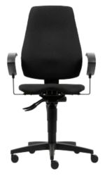 Siège de bureau Realspace Eiger Contact permanent Tissu Noir