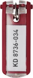 Porte clés DURABLE KEY CLIP 25 x 65 mm Rouge 6 Unités