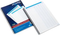 Livre de caisse Jalema Atlanta A5414 012 Bleu, blanc A4 21 x 29,7 cm 2 unités de 50 feuilles