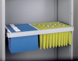 Tablette coulissante pour dossiers suspendus Bisley Gris 830 x 420 x 87 mm