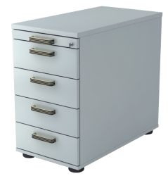 Caisson à tiroirs Hammerbacher Future 5 428 x 800 x 760 mm Gris clair