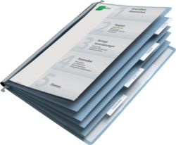 Album de présentation  DURABLE 2554 A4 Bleu PVC. 5 Unités