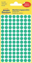 Pastilles autocollantes AVERY Zweckform 3012 Vert Rond Ø 8 mm 4 Feuilles de 104 Étiquettes