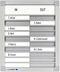 Tableau de présence Legamaster Gris 26 x 31 cm