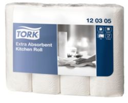 Essuie tout Tork 3 épaisseurs 4 Rouleaux de 51 Feuilles