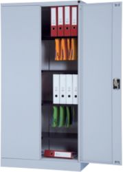 Armoire à portes battantes Realspace Gris clair 920 x 420 x 1&nbsp;800 mm