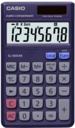 Calculatrice de poche Casio SL 300VER 8 chiffres Bleu