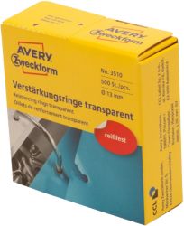 Oeillets de renforcement AVERY Zweckform 3510 Transparent 500 Unités