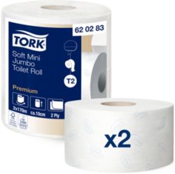 Papier toilette Tork T2 Premium Mini Jumbo 2 épaisseurs