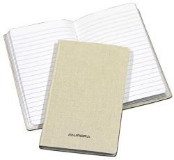 Carnet relié AURORA Blanc Quadrillé 5 x 5 mm Spécial 14,5 x 22 cm