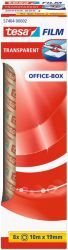 Ruban adhésif tesafilm 57404 Auto adhésif, Exempt de solvant, Produit Respectueux de l'environnement Polypropylène 19 mm x 10 m Transparent 8 Rouleaux