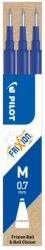 Recharges pour rollerball Pilot FriXion Clicker Bleu 3 Unités