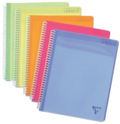 Cahier à spirale Clairefontaine Linicolor Ligné A4+ 90 g