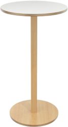 Table à café Paperflow Woody Plateau blanc 600 x 600 x 1&nbsp;100 mm