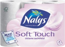 Papier toilette Nalys Soft Touch Maxi 2 épaisseurs 6 Rouleaux de 135 Feuilles