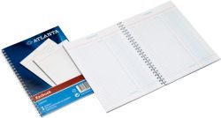 Livre de caisse Jalema Bleu, blanc Ligné et colonnes A5 14,7 x 20,7 cm