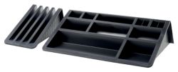 Organisateur De Bureau helit Le Butler Plastique de haute qualité Noir 40,5 x 19,6 x 7,5 cm