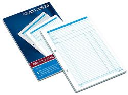 Bloc de comptes Jalema Atlanta A5414 013 Bleu A4 21 x 29,7 cm