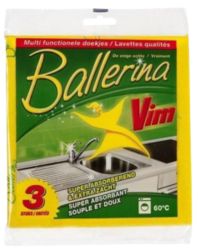 Chiffons Vim Jaune 3 Unités