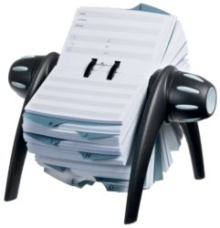 Fichier rotatif DURABLE Telindex Flip Noir, gris 21,5 x 18,5 x 12 cm