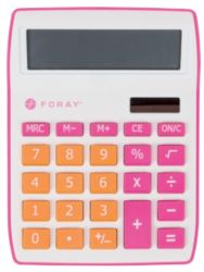 Calculatrice de bureau Foray Generation 10 chiffres Rose