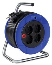 Enrouleur de câble électrique brennenstuhl Kompakt 4 prises