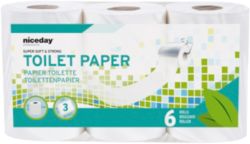 Papier toilette Highmark Standard 3 épaisseurs 6 Rouleaux de 200 Feuilles