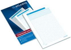 Carnet de commandes autocopiant Jalema Atlanta A5419 010 Blanc, bleu 110 x 185 mm 11 x 18,5 cm