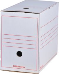 Boîtes d'archivage Office Depot A4 Blanc (16,7cm)   50 unités