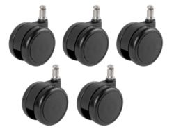 Roulettes Realspace Noir 5 Unités