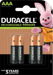 Piles rechargeables Duracell Recharge Ultra AAA HR03 900mAh NiMH 1,2V 4 Unités