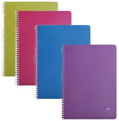 Cahiers à spirale Clairefontaine Linicolor Intense A4 Quadrillé Assortiment 90 Feuilles