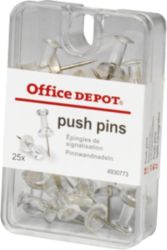 Épingles Office Depot Transparent 25 unités