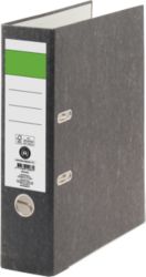 Classeur à levier marbré Economy Niceday Economy 80 mm Lisse Carton 2 anneaux A4 Noir