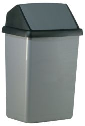 Poubelle Polypropylène ALLIBERT 25 L 31,5 x 23,5 x 50,5 cm Gris