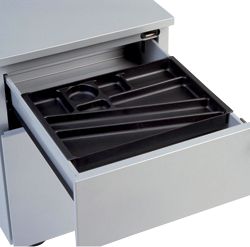 Caisson mobile Claudius Plus 3tir 80cm 3xA6 A9 43,5x78x60cm aluminium