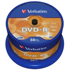 DVD + R Verbatim 4.7 Go 50 Unités
